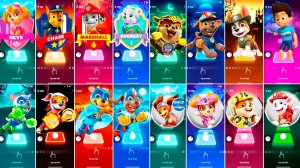 Мультики для Детей Щенячий Патруль Tiles Hop - СКАЙ, ГОНЩИК, МАРШАЛЛ, ЭВЕРЕСТ, КРЕПЫШ, ТРАКЕР