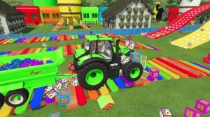 Маленькие тракторы — большие дела: перевозим грузы! ДЛЯ МАЛЫШЕЙ.