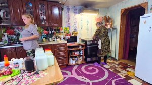Жизнь на Алтае,День в деревне,Кухонные хлопоты,Заварила кофейку
