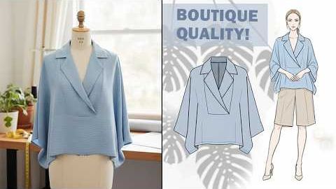 БЕЗ ОГРАНИЧЕНИЙ ПО РАЗМЕРУ! СШЕЙТЕ БЛУЗКУ, КОТОРАЯ ВЫГЛЯДИТ КАК БУТИКОВАЯ! смотреть онлайн