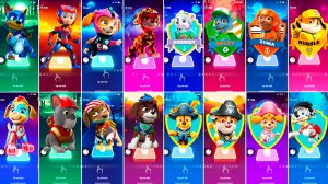 Мультики для Детей Щенячий Патруль Tiles Hop - ГОНЩИК, РАЙДЕР, СКАЙ, МАРШАЛЛ, ЭВЕРЕСТ, РОККИ, ЗУМА