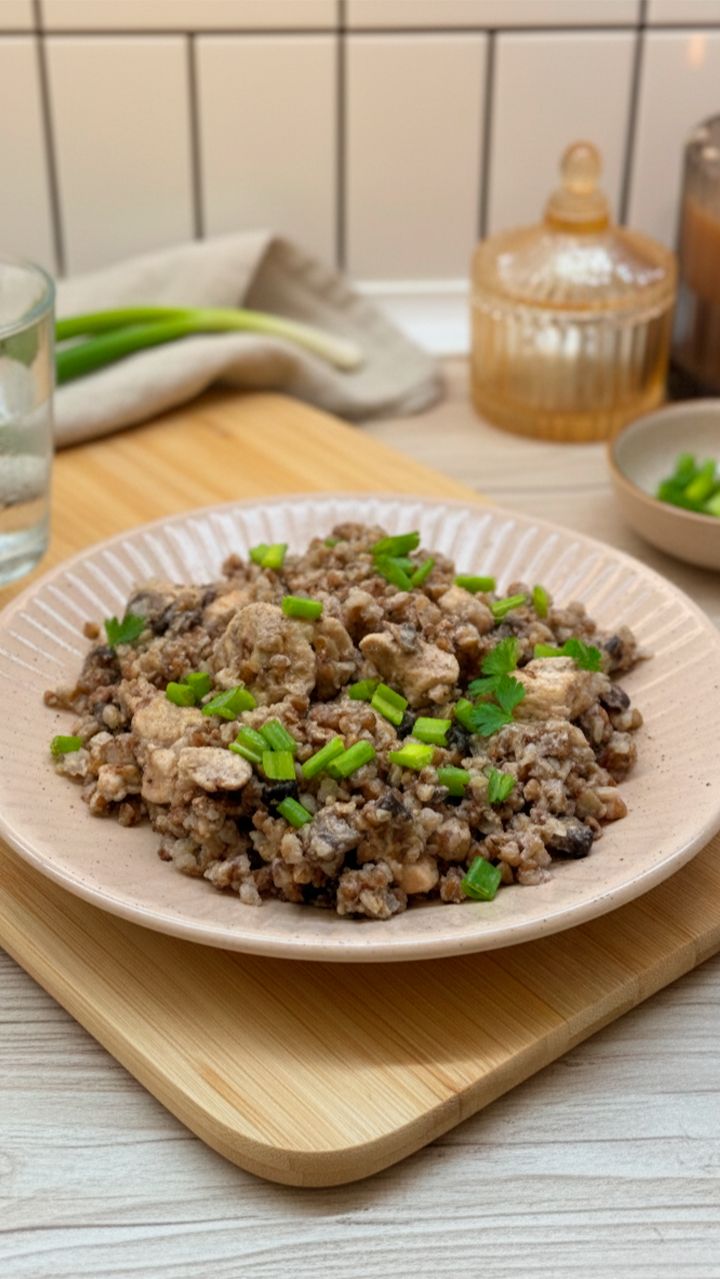 Гречка с курицей и грибами в сливочном соусе -любимый ужин за 30 минут! Так вы еще не готовили смотреть онлайн