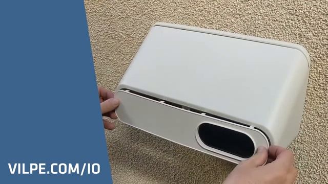 Монтаж настенного приточно-вытяжного элемента VILPE® IO смотреть онлайн