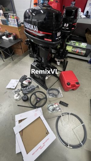Магазин RemixVL: Видео обзор лодочный мотор Hangkai 9.9 Супер 40 лс + дистанция + электростартер