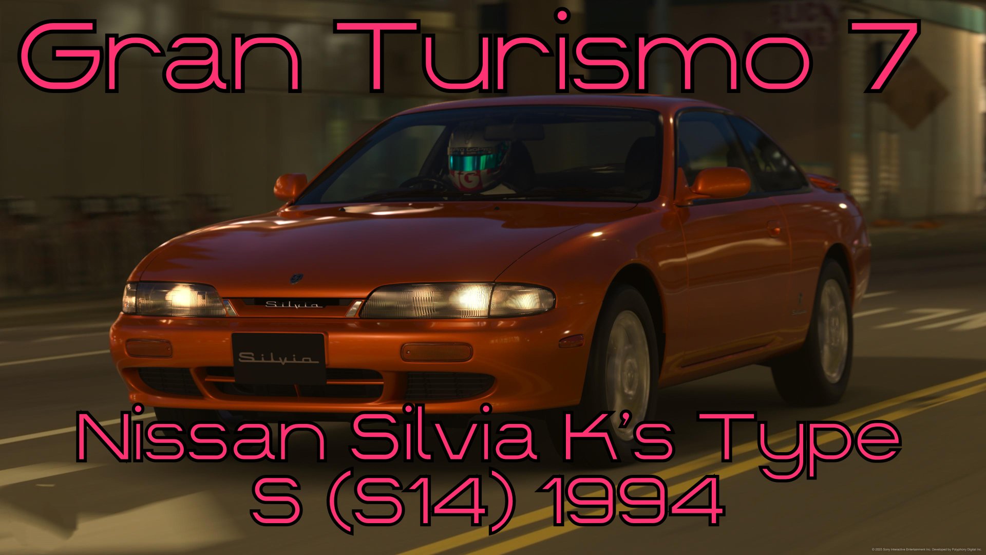 Nissan Silvia K's Type S 1994 — яркий представитель эпохи тюнинга в мире Gran Turismo 7 🌍⚡️ смотреть онлайн