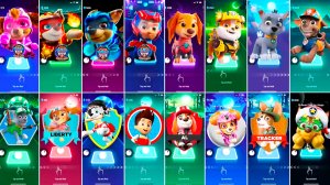 Мультики для Детей Щенячий Патруль Tiles Hop - СКАЙ, МАРШАЛЛ, ГОНЩИК, РАЙДЕР, ЛИБЕРТИ, КРЕПЫШ