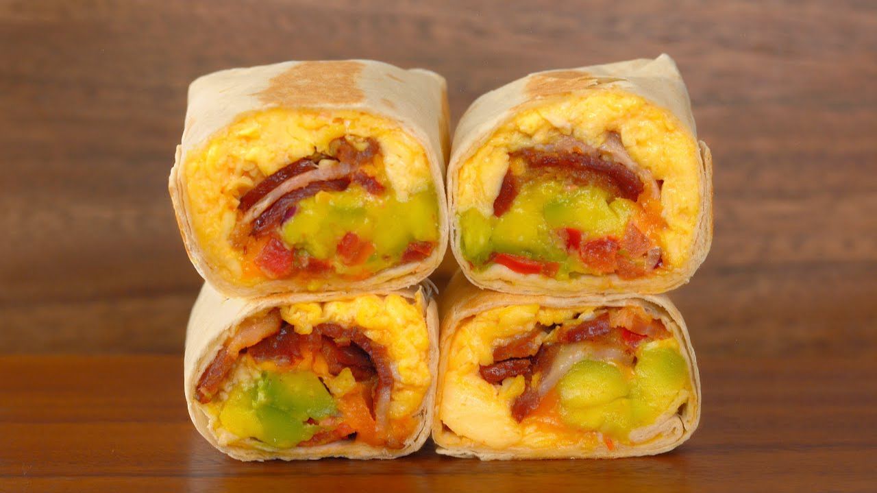 Как приготовить буррито с яйцом на завтрак смотреть онлайн