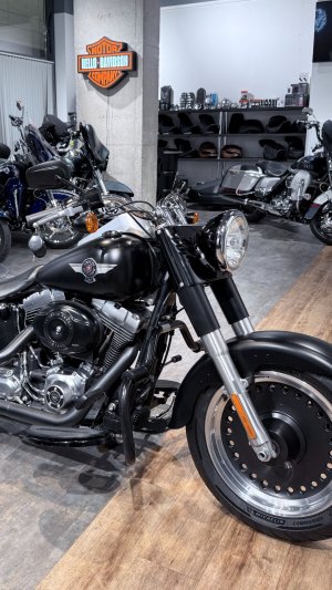 2014 Fat Boy ABS Black Denim