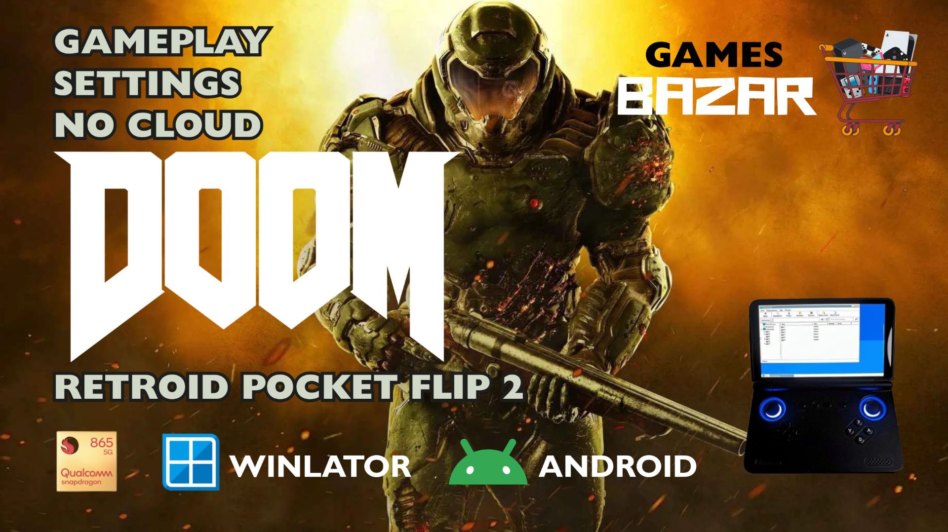 DOOM 2016 на андроид настройки Winlator v10.1Retroid pocket flip 2 #winlator #doom2016 #gaming смотреть онлайн