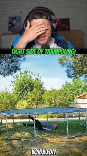 Самые ЖЁСТКИЕ Трюки На Батуте 🤸🏻🔥 #shorts #шортс #трюк #паркур #сальто #фонк #эдит #юмор #прикол