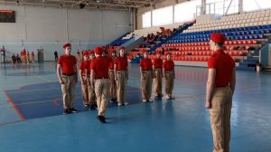 Смотр конкурс юнармейских отрядов (этап строевая подготовка) 22.04.2022 г.