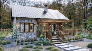 Идеальный дом 7x9 м с 2 спальнями! 💚 Уютное гнездышко 63 м² с террасой