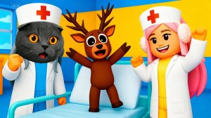 МЫ СПАСЛИ ЛОСЯША ИЗ 99 НОЧЕЙ В РОБЛОКС И ОН СТАЛ НАШИМ ДРУГОМ!