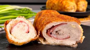 Когда я ЭТО готовлю, сбегается вся семья! Куриные рулетики "Кордон Блю", вкусно, быстро и просто