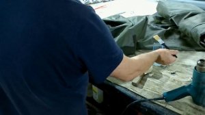 Ремонт шва на ПВХ лодке