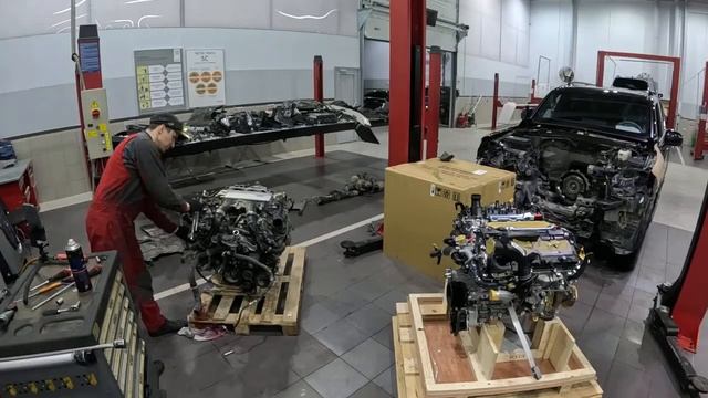 Замена двс на LC300 stream ч.4 перекидываем навесное.