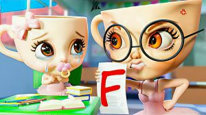 Дочка Балерины Капучины в школе