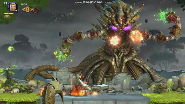 Contra Operation Galuga ДЯДЯ БИЛ БОЛЬШОГО МОНСТРА ЗАВАЛИЛ смотреть онлайн