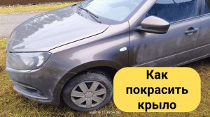 Урок 2. Как покрасить крыло самому.