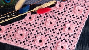 ✨Шаль филейной сеткой ✨ 3D эффект ✨