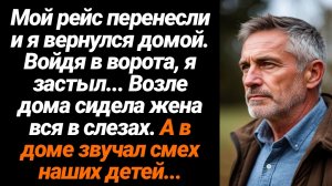 Жизненные Истории/Мой рейс перенесли и я вернулся домой, а возле дома увидел жену всю в слезах