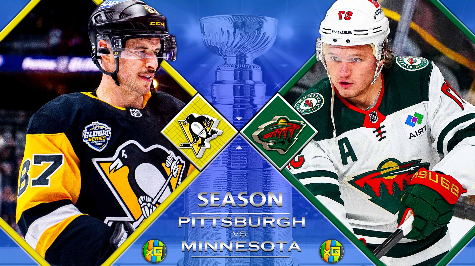 Питтсбург - Миннесота | 22.11.2025 | Хоккей | НХЛ | Прямая трансляция | xG смотреть онлайн