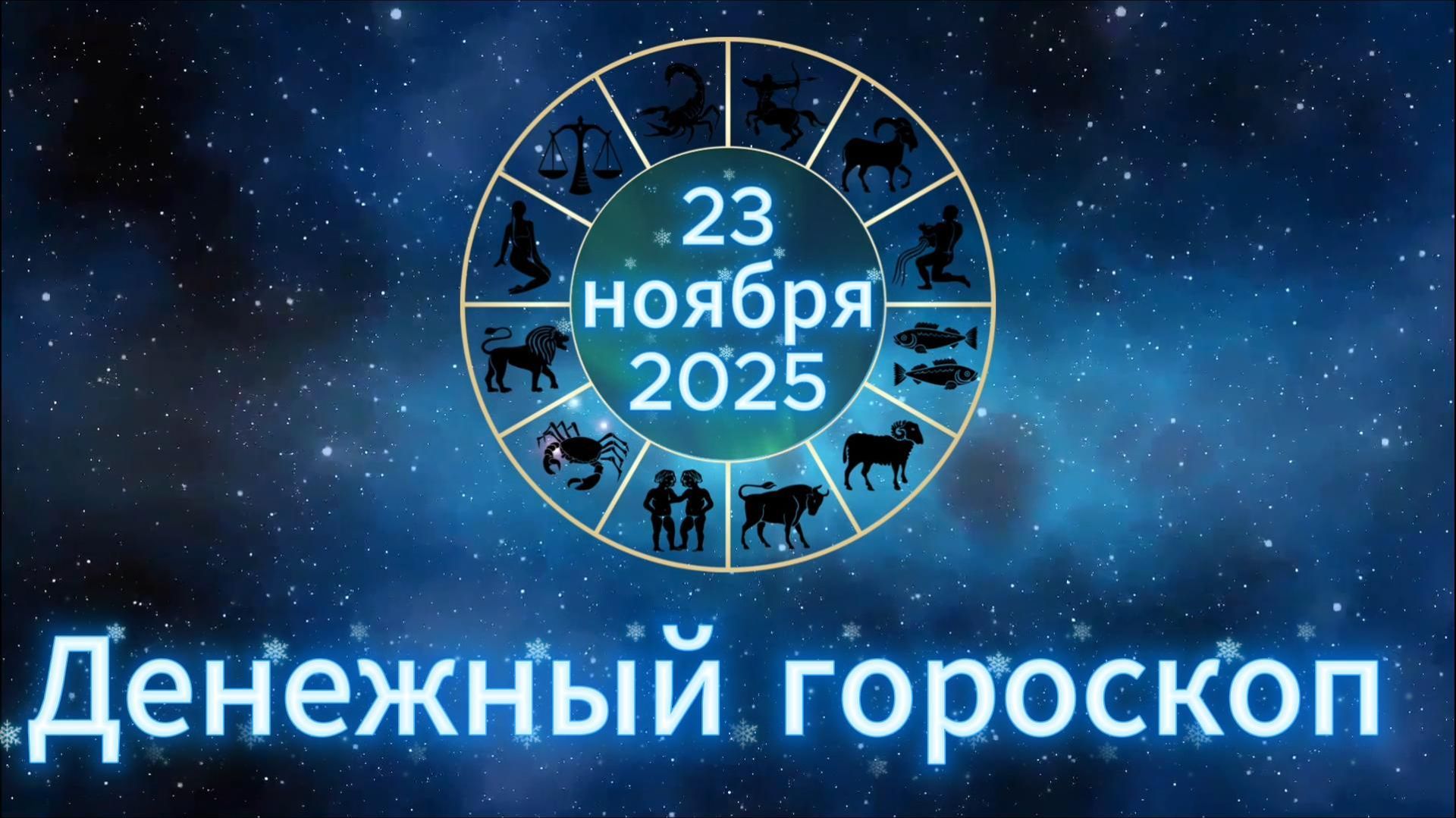 Денежный гороскоп на 23 ноября 2025 года смотреть онлайн