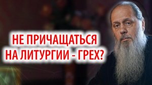 Не причащаться на литургии - грех?