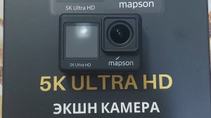 Звукозапись экшн камеры mapson 5K ULTRA HD