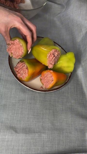 Фаршированный перец из фарша индейки