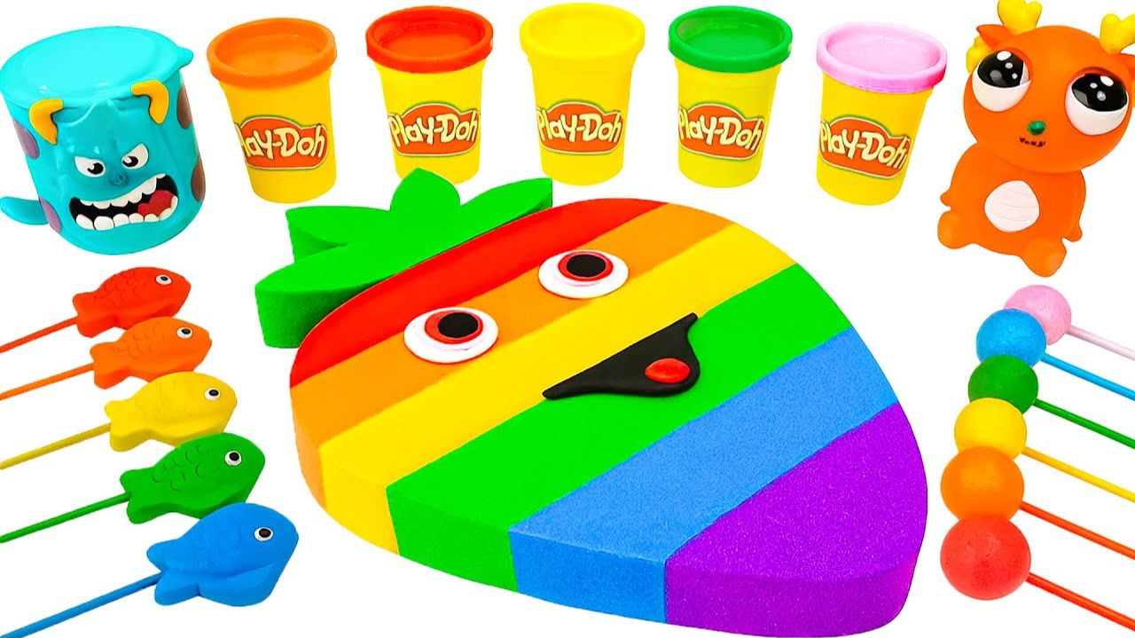 ЛЕПИМ ЯГОДКУ ИЗ КИНЕТИЧЕСКОГО ПЕСКА ВИДЕОЛЕПКА ВИДЕО МУЛЬТИКИ ДЛЯ ДЕТЕЙ КАНАЛ ИГРАЛКИ-ЗАЛИПАЛКИ смотреть онлайн