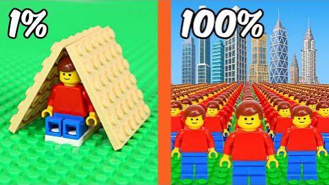 Я смоделировал город из конструктора LEGO... смотреть онлайн