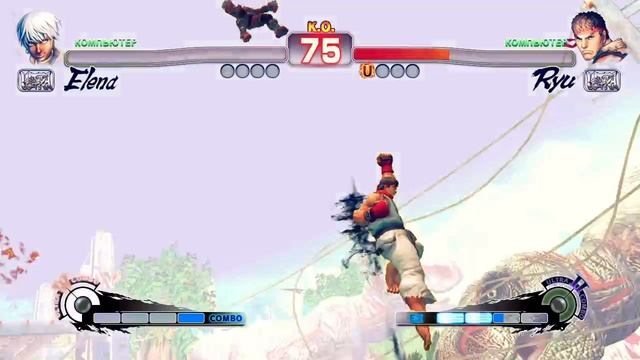 Ultra Street Fighter IV Elena VS Ryu смотреть онлайн