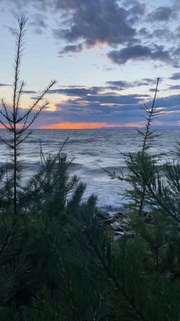 Закат на Байкале.