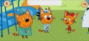 Три Кота Мультфильм Игра Прививка для котят