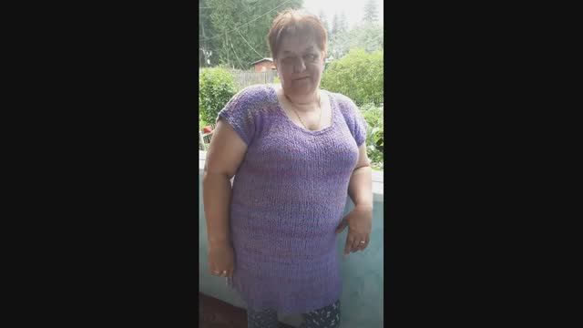 Туника большого размера ( пряжа Тест 82 Семёновская ) смотреть онлайн