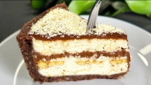 Вкуснейший праздничный ДЕСЕРТ без выпечки за 15 минут...🍰🍫🎄😋    Рецепт ⤵️