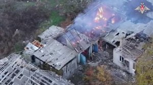 Кадры освобождения н.п. Звановка в ДНР