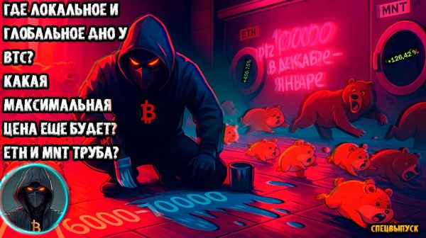 🚨 Где ЛОКАЛЬНОЕ и ГЛОБАЛЬНОЕ ДНО Биткоин Какая максимальная цена BTC еще будет ETH и MNT труба