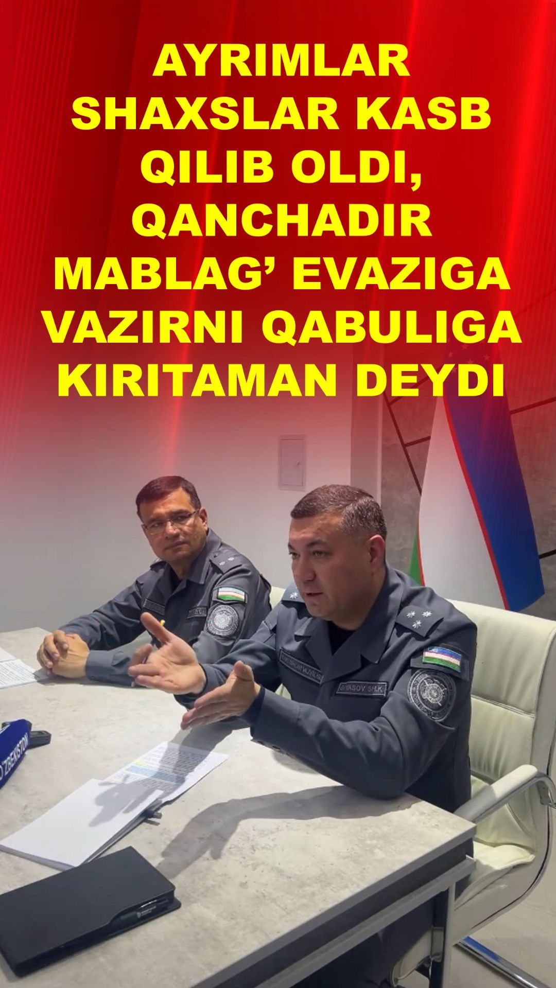 AYRIMLAR SHAXSLAR KASB QILIB OLDI, QANCHADIR MABLAG’ EVAZIGA VAZIRNI QABULIGA KIRITAMAN DEYDI смотреть онлайн