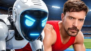 Самый Быстрый Человек В Мире Vs. Робот