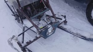 Снегоход самодельный с двигателем от урала