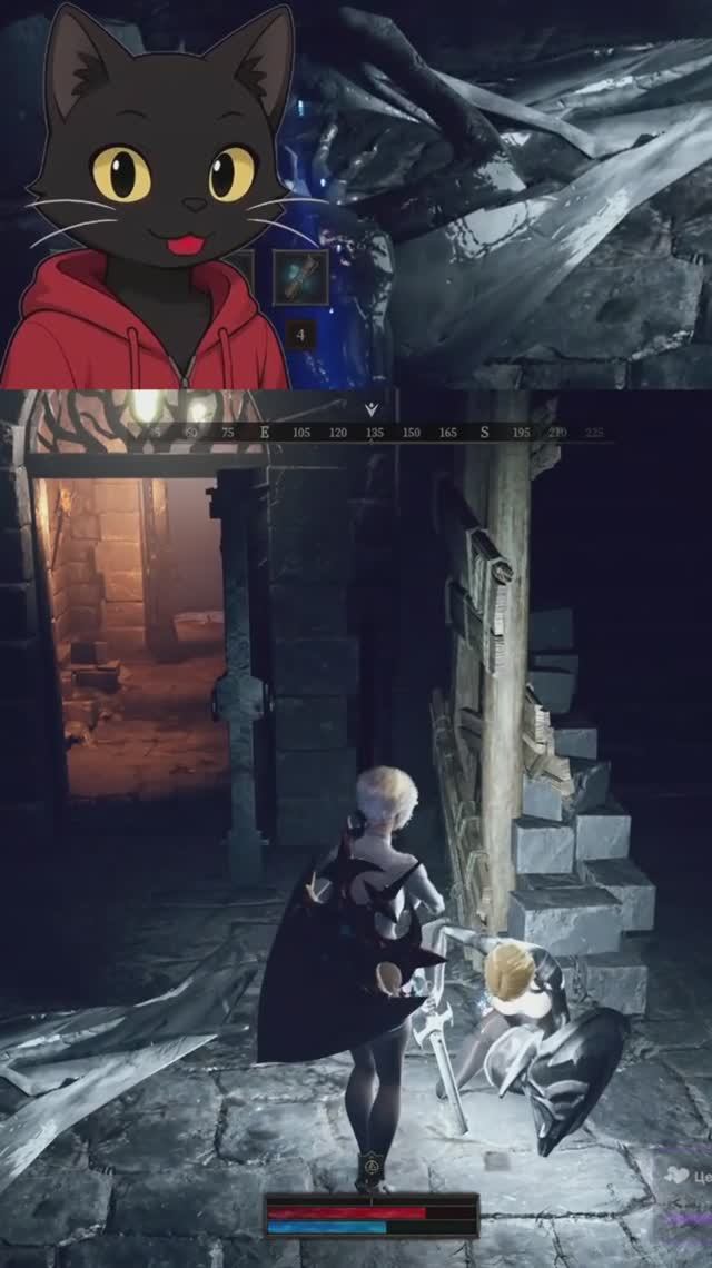 Просто драка 2 vs 3, ничего особенного. #vtuber #dungeonstalkers #highlight смотреть онлайн