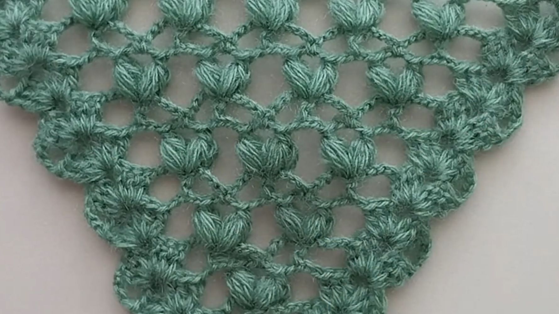 Узор крючком для шали, бактуса