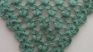 Узор крючком для шали, бактуса