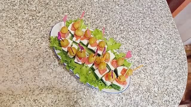 Канапе с рыбкой. Закусочка