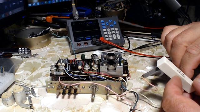 Океан 205. Заменил элекролиты и МБМ в УНЧ. Проверяю работу УНЧ. смотреть онлайн