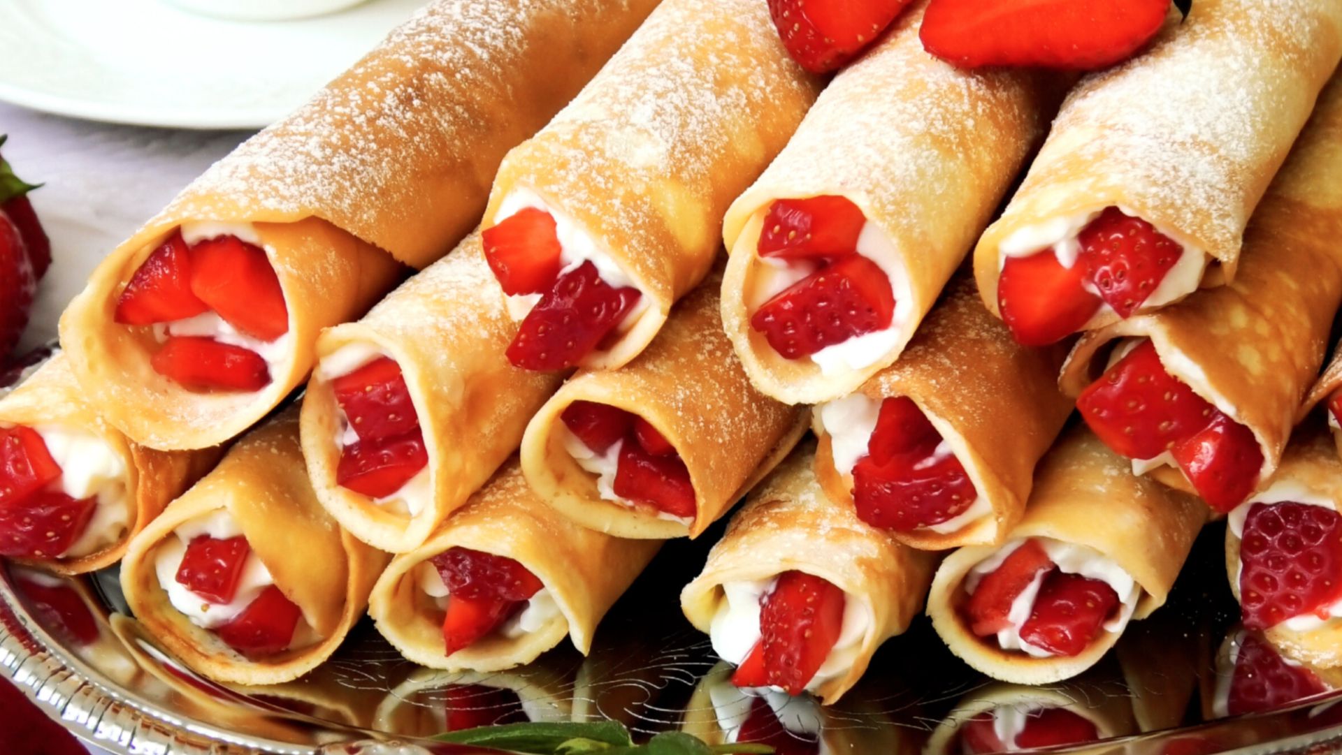 Вкусные вафельные трубочки с кремом. Без вафельницы. смотреть онлайн