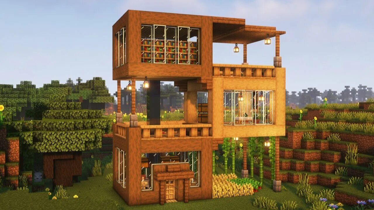 Всем привет! 👋 Покажу свои крутые постройки в Minecraft! 🏰🛠️