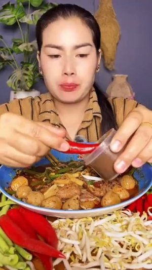 อากาศเยนคดอยากกนแตแนวฮอนๆจา กวยเตยวหมนำตก กวยเตยวเสนเลก